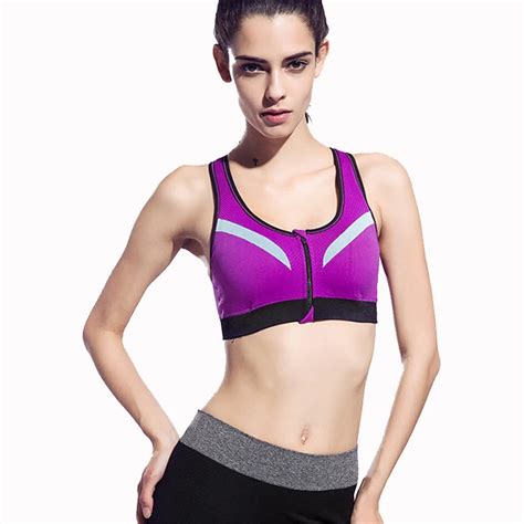 Fitness Yoga Push Up Sports Bra For Women Gym Running Padded Tank Top