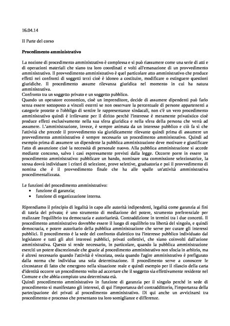 Diritto Amministrativo II Appunti