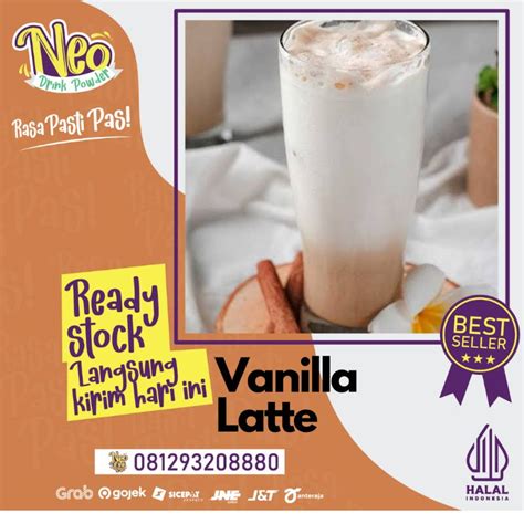 Jual Bubuk Minuman Vanilla Latte 1 Kg Vanilla Latte Powder Bubuk Rasa