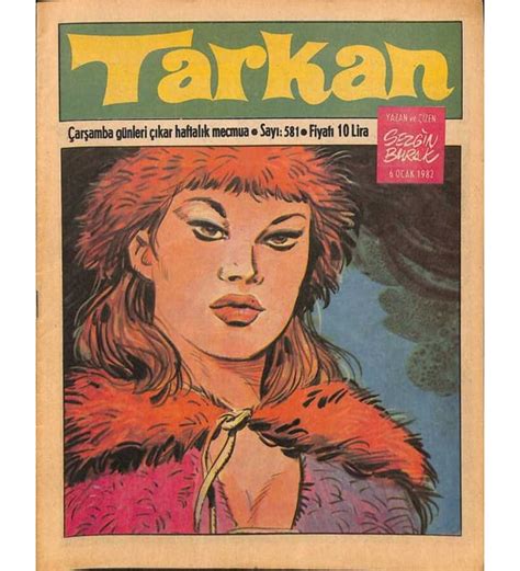 Tarkan Çizgi Roman Sayı581 6 Ocak 1982 Sezgin Burak NDR80590