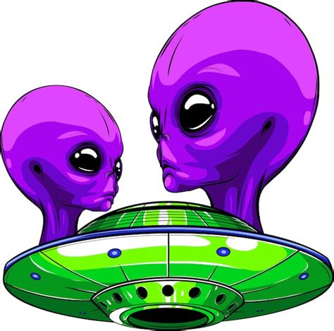 Premium Vector Cute Alien Ufo Cartoon Vector Illustration