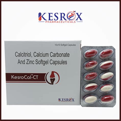 Calcitriol Calcium Carbonate Zinc Sulphate Monohydrate Capsules At