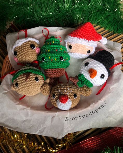 Kit Decoração de Natal Amigurumi no Elo7 Contos de Pano 17BB1D9