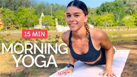 15 MIN MORNING YOGA FLOW Energizing Sunrise Yoga YouTube