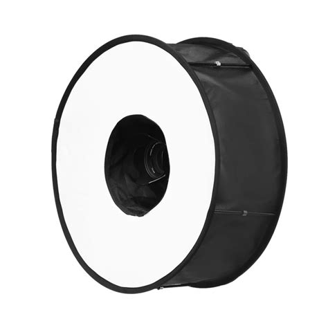 45cm Universal Foldable Ring Flash Softbox Macro Diffuser Reflector For