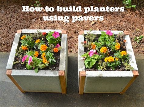 Build A Paver Planter The Easy Way Diy Concrete Planters Diy