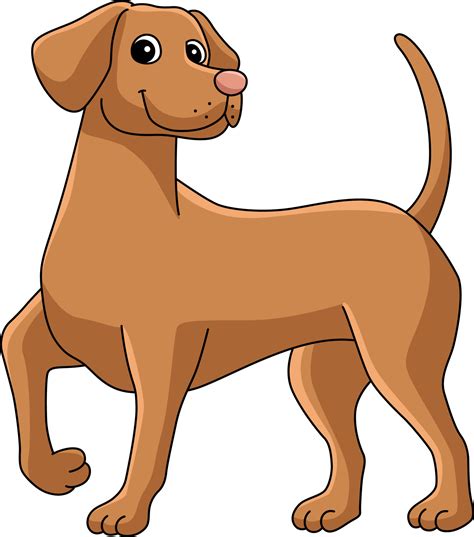 vizsla chien dessin animé couleur clipart illustration 10789293 Art