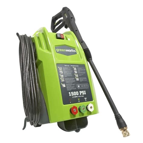 Greenworks 1500 Psi 13 Gpm Cold Water Electric Pressure Washer In The