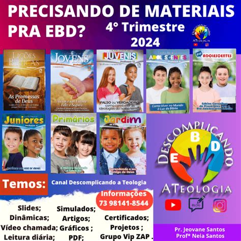 Ebd Li O Promessas Para Pais E Filhos Descomplicando A Teologia Da Ebd