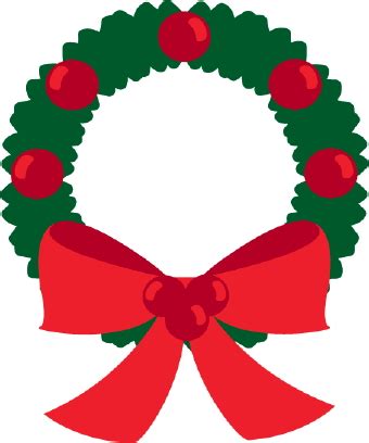 Simple Christmas Wreath Clipart Clip Art Library