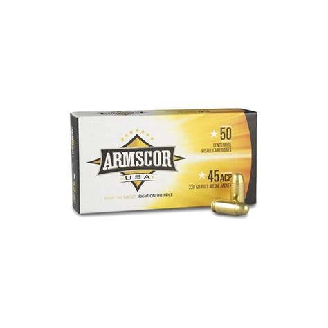 Armscor Usa Acp Auto Ammo Grain Full Metal Jacket