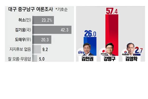 4년 전 20건→2건여론조사도 드문 Tk 총선