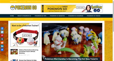 poakemon.com — Starter Site Listed on Flippa: pokemon go information website