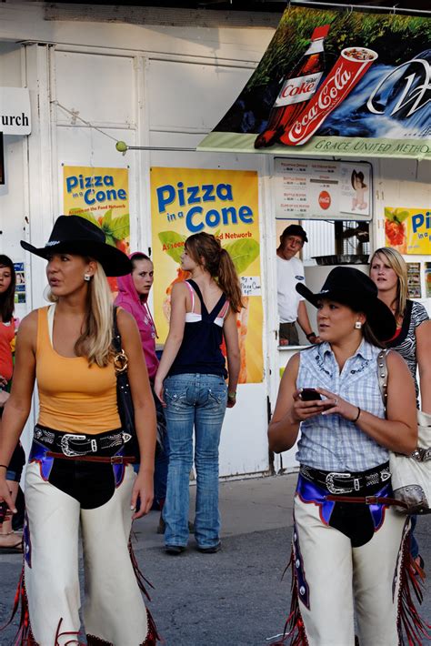 Two Cowgirls In White Chaps Missoula County Fair And Rode… Flickr