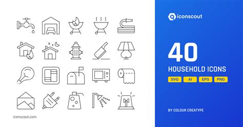 Household Icon Pack - 40 Free Download Buildings Icons | IconScout