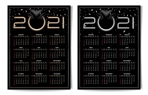 schwarzer Kalender 2021 mit Stiernasenring 1762601 Vektor Kunst bei