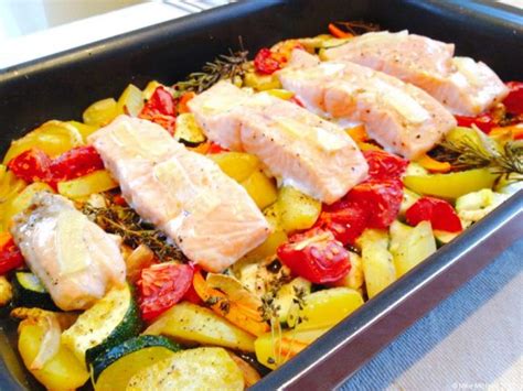 Lachs Auf Gem Se Im Ofen Gebacken Kochen Mit Leidenschaft