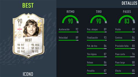 Desafío SBC de George Best ICONO en FIFA 22 soluciones baratas y sin