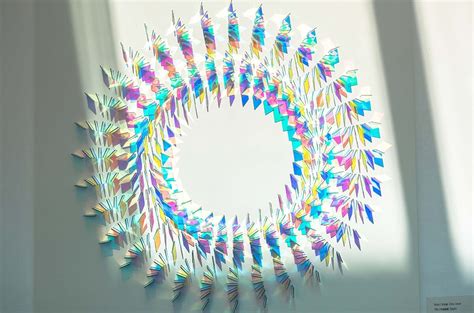 Dichroic Glass Installations By Chris Wood Reflect Light In A Rainbow