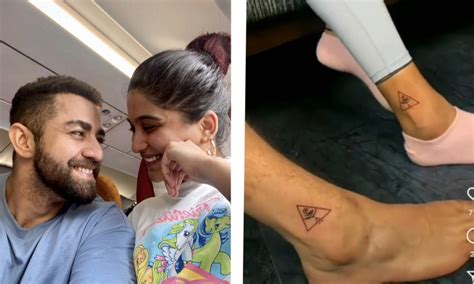 Video Of Nimrit Kaur Ahluwalia And Bf Mahir Pandhi Tattooing Together