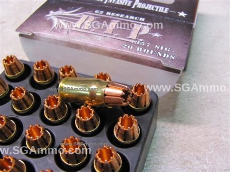 20 Round Box 357 Sig G2 Research Rip Copper Hollow Point Ammo