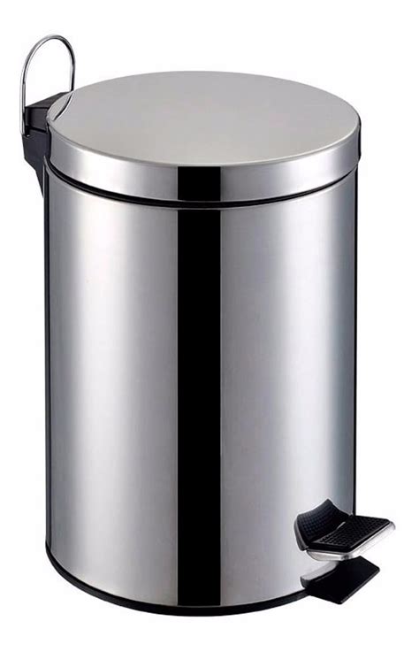 Lixeira Aço Inox 3 Litros Pedal Emborrachado Banheiro R 29 90 em