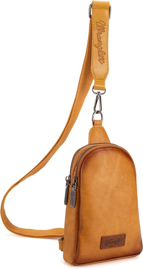 Wrangler Crossbody Sling Bags For Women Cross Body Fanny Pack Purse With Detachable Strap