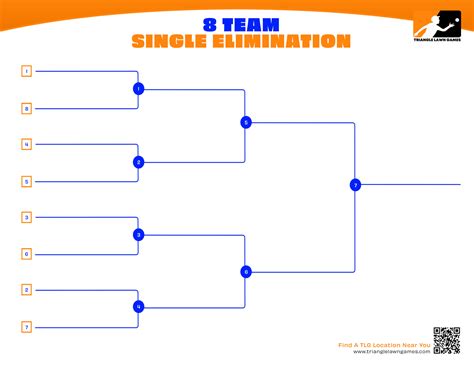 Team Single Elimination Printable Tournament Bracket Off