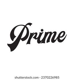 prime text  white background stock vector royalty