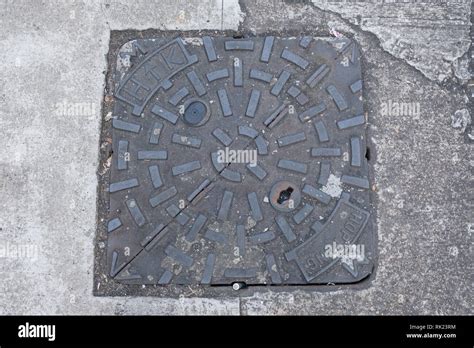 Concrete Manhole Cover Hi Res Stock Photography And Images Alamy