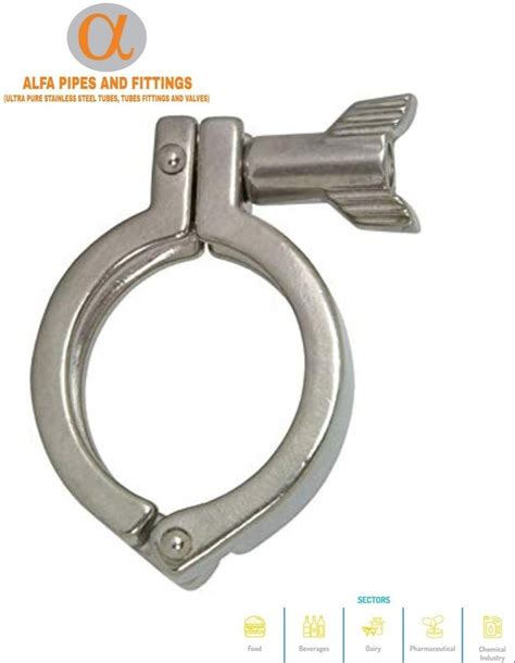 1 2 Inch 316 Stainless Steel Triclover Clamp Medium Duty At Rs 195