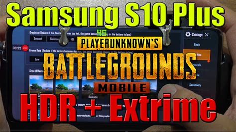 Samsung S10 Plus Pubg Mobile HDR Smooth Graphics FPS Test Erangel