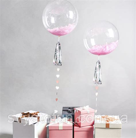 Купить Надувной круглый шар Bubbles без рисунка 24"(60см) прозрачный ...