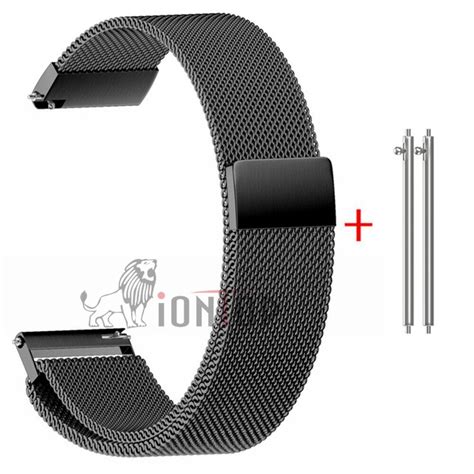 20 22mm Mesh Milanese Loop Steel Bracelet Watch Bands Magnetic Closuer