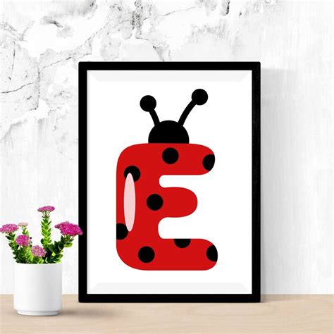 Ladybug Alphabet Svg Dxf Letters Font Numbers Birthday Etsy