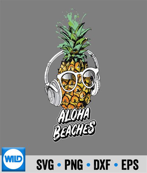 Aloha Svg Aloha Beaches Hawaii Hawaiian Pineapple Cute Beach Vacation