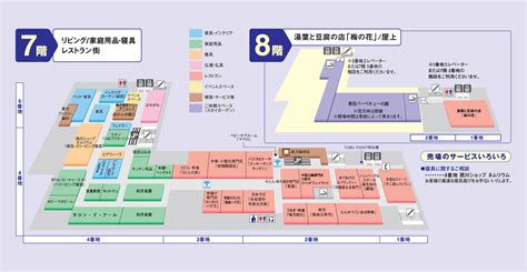 7Fフロアマップ東武百貨店