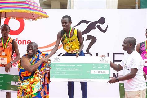 William Amponsah Pockets GH15k After Wining Maiden Kushea Marathon