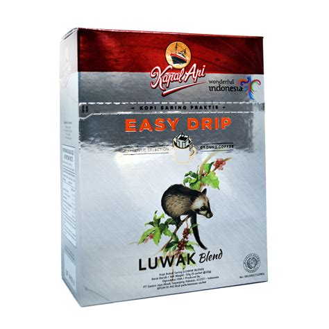 Jual Kopi Kapal Api Easy Drip Luwak Blend Isi Sachet Shopee Indonesia