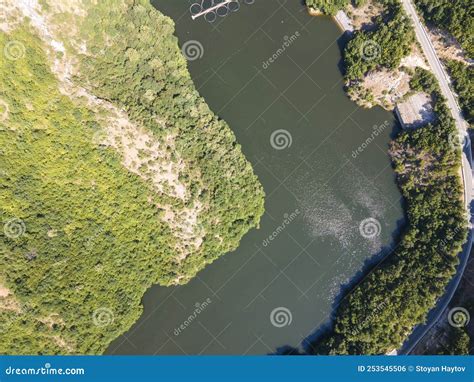 Aerial View of Krichim Reservoir, Bulgaria Stock Photo - Image of ...