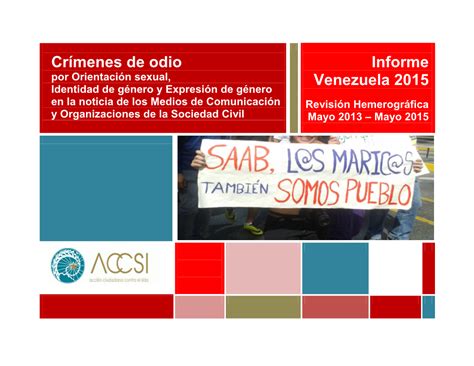 Informe Crimenes De Odio Por Orientaci N Sexual Identidad De Docslib