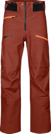 Ortovox 3L Deep Shell Pant M Clay Orange Pris