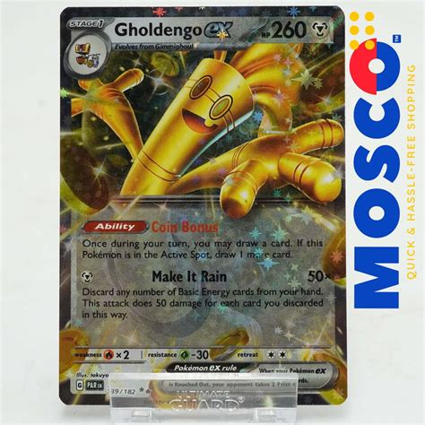 Gholdengo Ex 139 182 Ultra Rare Paradox Rift Pokemon TCG