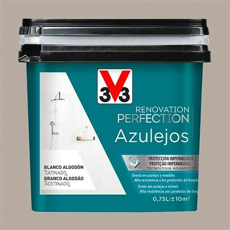 V33 Esmalte Para Azulejos Renovation Perfection Topo 750 Ml Satinado