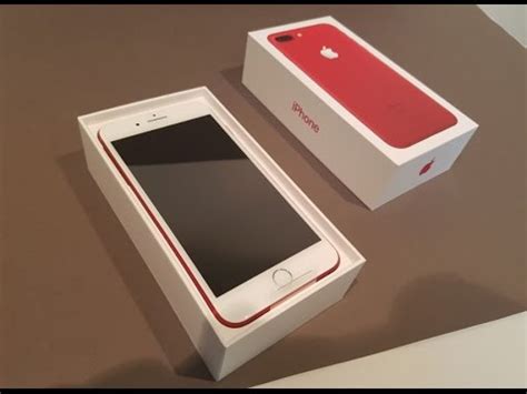 Apple IPhone 7 Plus Product Red Unboxing Firstlook YouTube