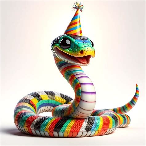 Colorful Cheerful Snake - Etsy UK in 2024 | Snake art, Snake images, Snake