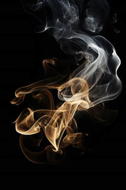 Premium Photo Smoke Bursting Out On Black Background