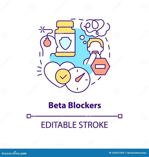 Beta Blockers Inhibit Beta Receptors Royalty Free Stock Image