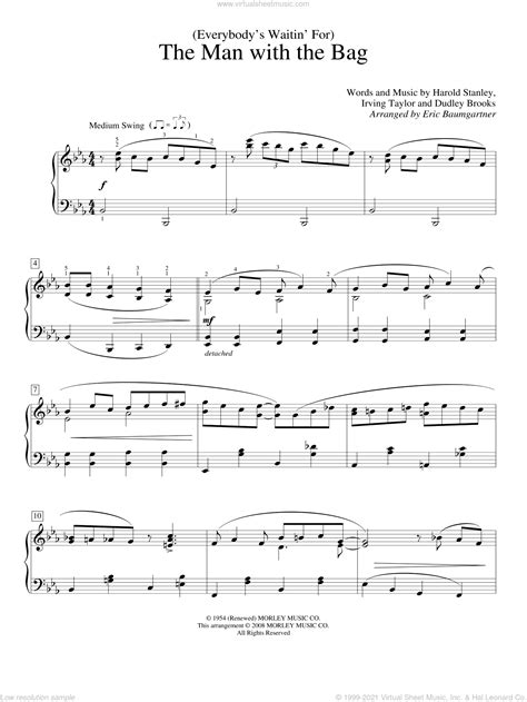 Everybody's Waiting For The Man With The Bag - (Everybody's Waitin' For) The Man With The Bag sheet music for piano ...