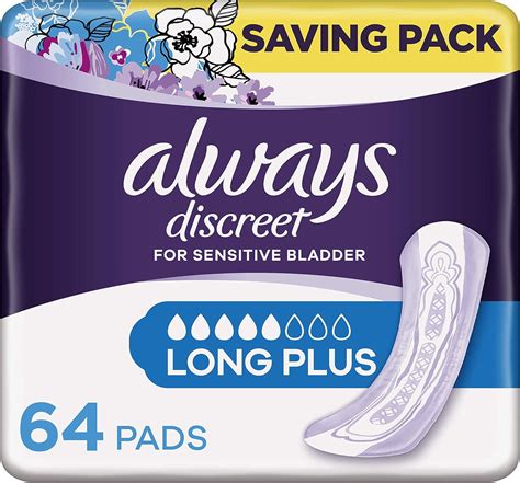 Always Discreet Incontinence Pads For Women Long Plus 32 High Absorbency Pads Bigamart